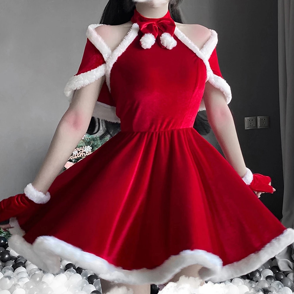 Elf Costume Christmas - ชุดคริสต์มาสเซ็กซี่ปี 2025 ชุดเดรสผู้หญิง ชุดซานตาคลอส ชุดคอสเพลย์ ชุดชั้นใน