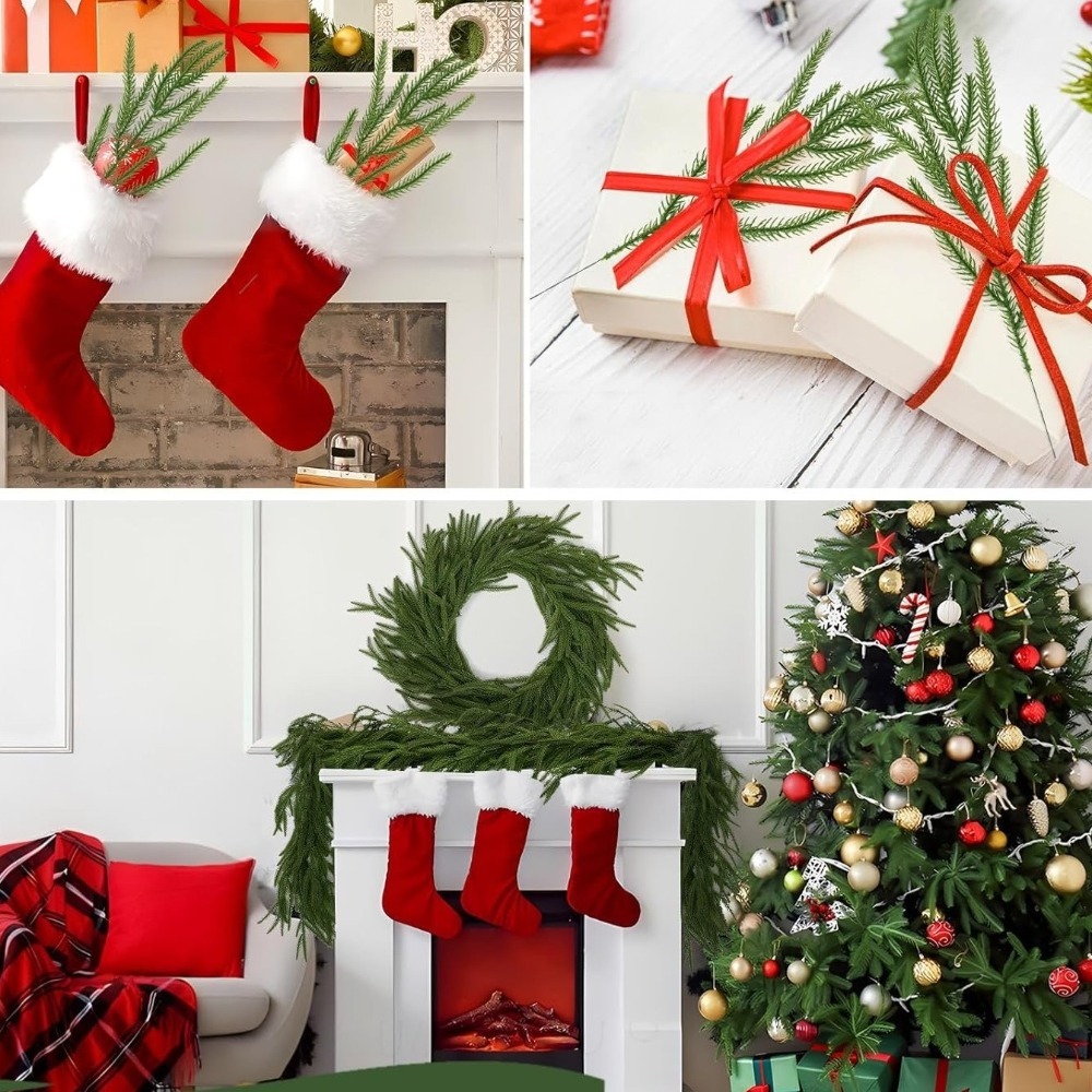 กิ่งสนนอร์ฟอล์กเทียมสำหรับคริส - Christmas Wreath Fake บทวิจารณ์และราคา