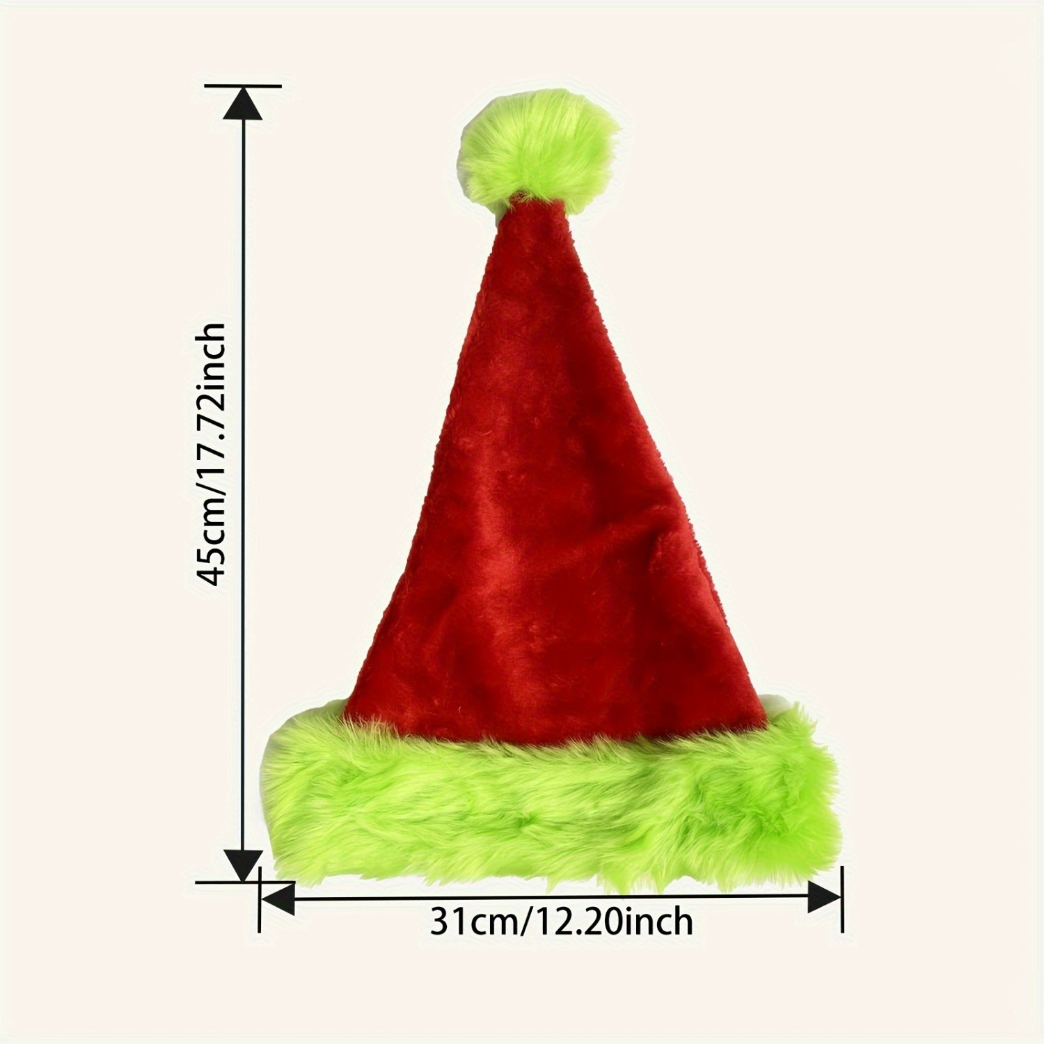 หมวกซานต้าสีแดงขอบเขียวเรืองแส - Santa Hat Plush บทวิจารณ์และราคา