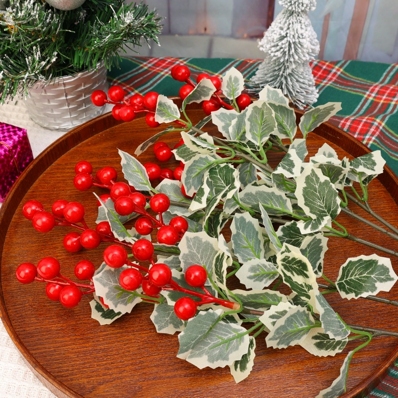 ต้นเบอร์รี่สีแดงจำลอง 45 ซม. ข - Christmas Wreath Fake บทวิจารณ์และราคา