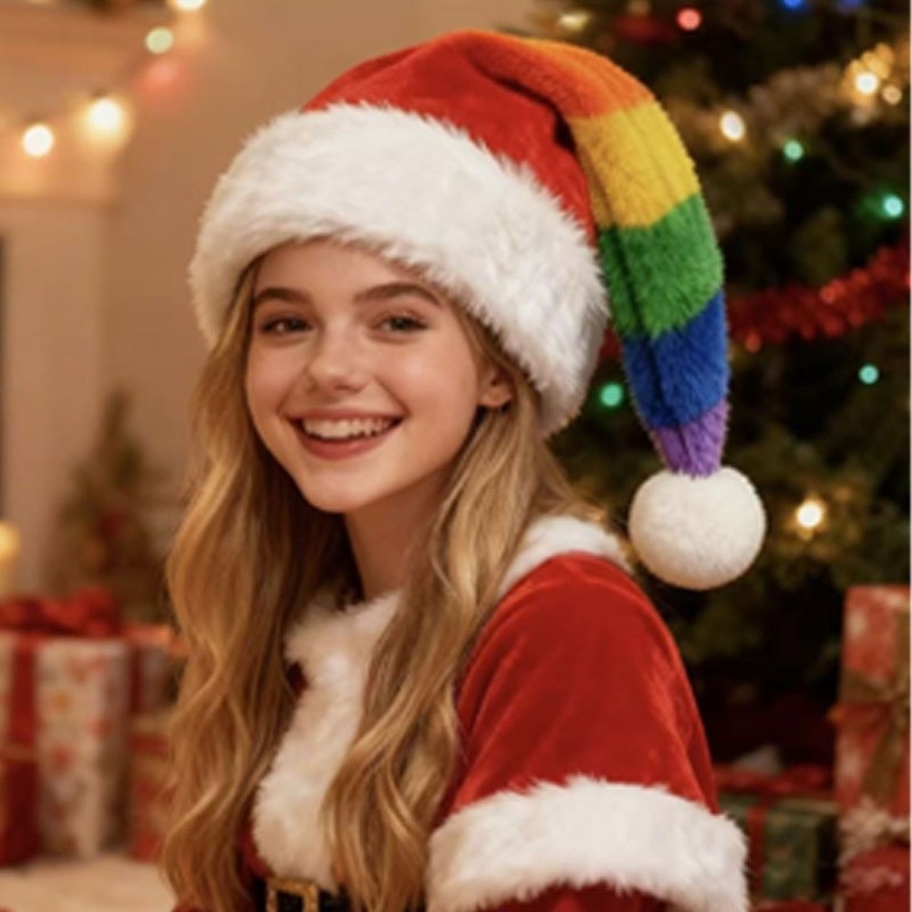 หมวกคริสต์มาสลายทางเรียบง่ายพร - Santa Hat Plush บทวิจารณ์และราคา
