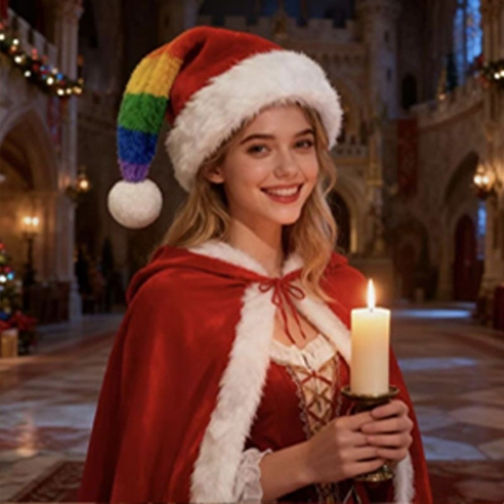 หมวกคริสต์มาสลายทางเรียบง่ายพร - Santa Hat Plush บทวิจารณ์และราคา
