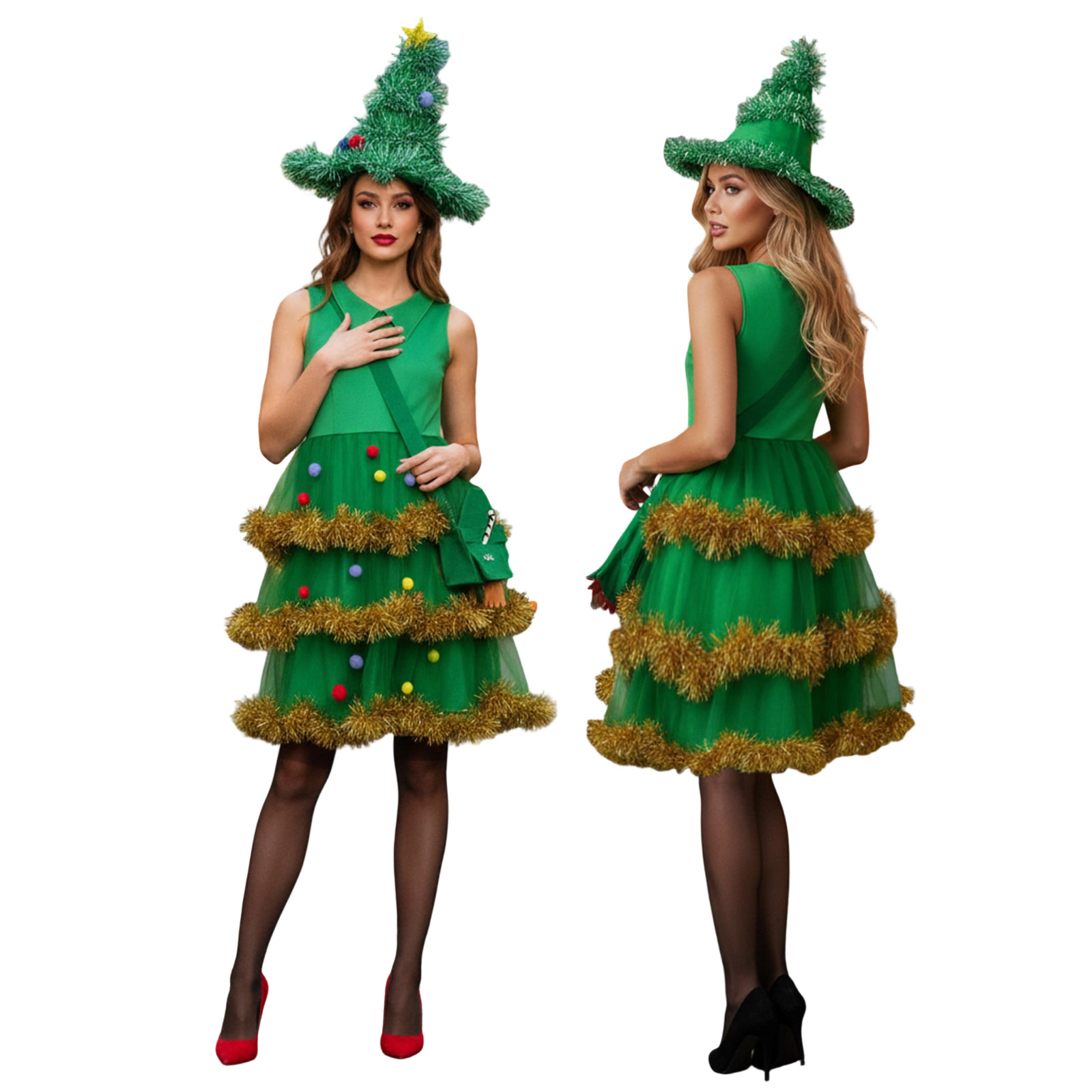 ชุดคอสเพลย์ต้นคริสต์มาสสำหรับผ - Elf Costume Christmas บทวิจารณ์และราคา