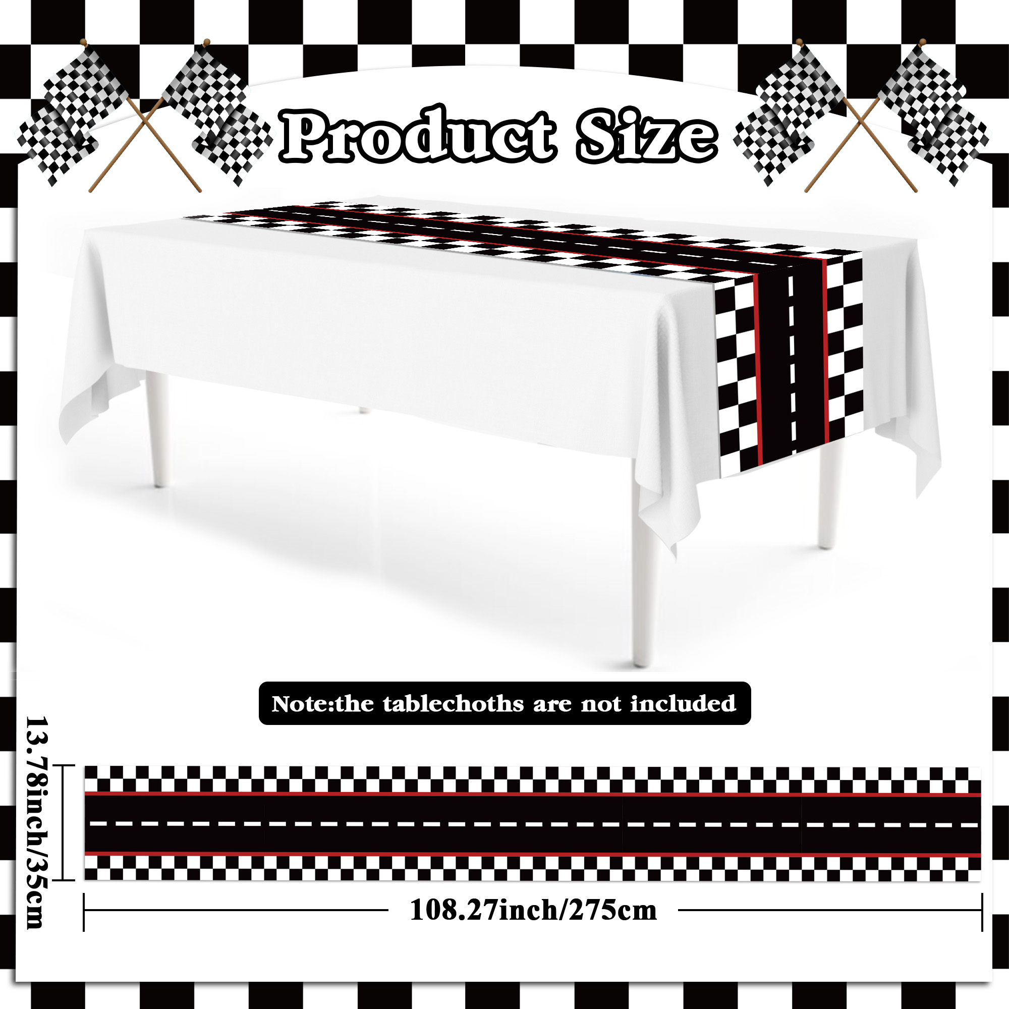 1/3/6 ชิ้น ผ้าปูโต๊ะพลาสติกแบบ - Christmas Table Runner บทวิจารณ์และราคา