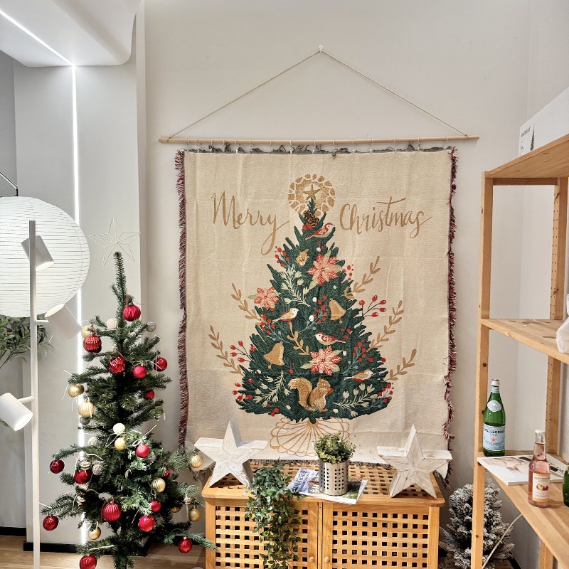 ผ้าแขวนผนังลายคริสต์มาสใหม่ปี  - Christmas Throw Blanket บทวิจารณ์และราคา