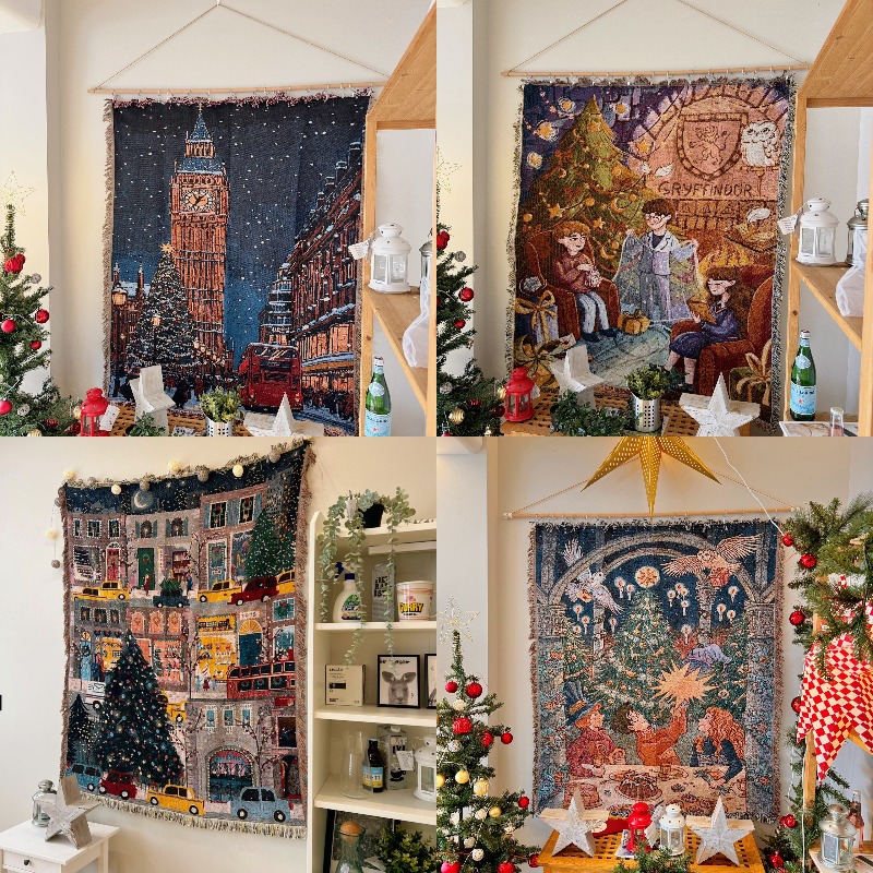 ผ้าแขวนผนังลายคริสต์มาสใหม่ปี  - Christmas Throw Blanket บทวิจารณ์และราคา