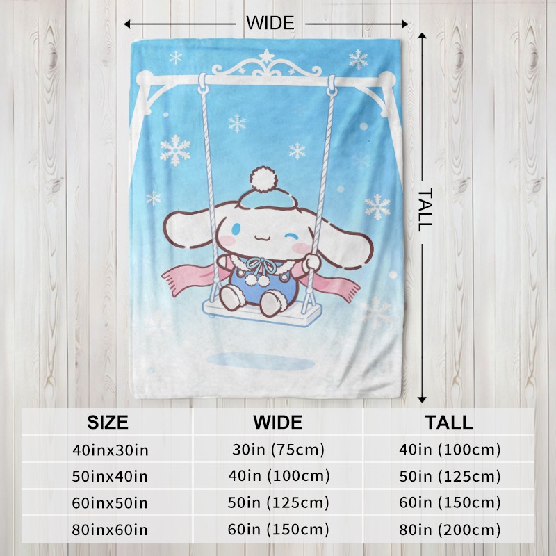 ผ้าห่มซานริโอ ซินนามอโรล ผ้าห่ - Christmas Throw Blanket บทวิจารณ์และราคา