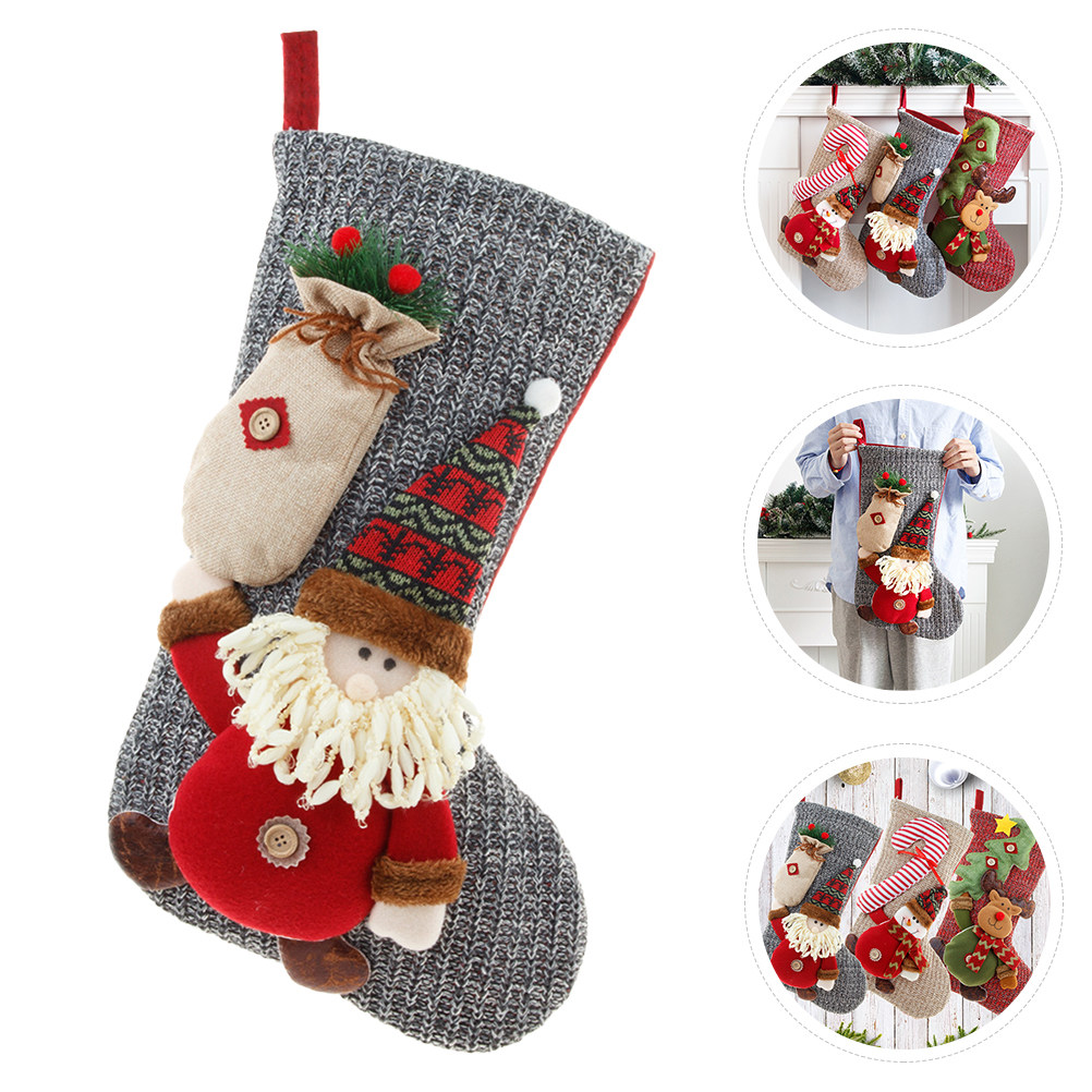 ถุงเท้าคริสต์มาส ถุงของขวัญตกแ - Christmas Stocking Hanging บทวิจารณ์และราคา