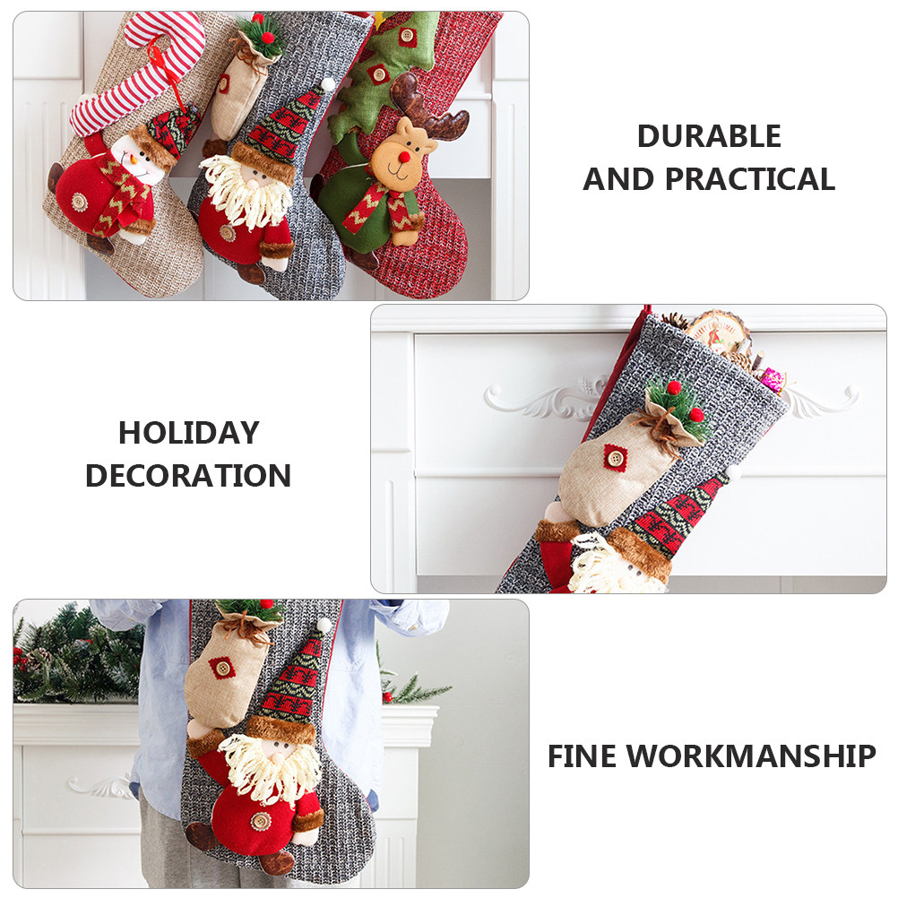 ถุงเท้าคริสต์มาส ถุงของขวัญตกแ - Christmas Stocking Hanging บทวิจารณ์และราคา