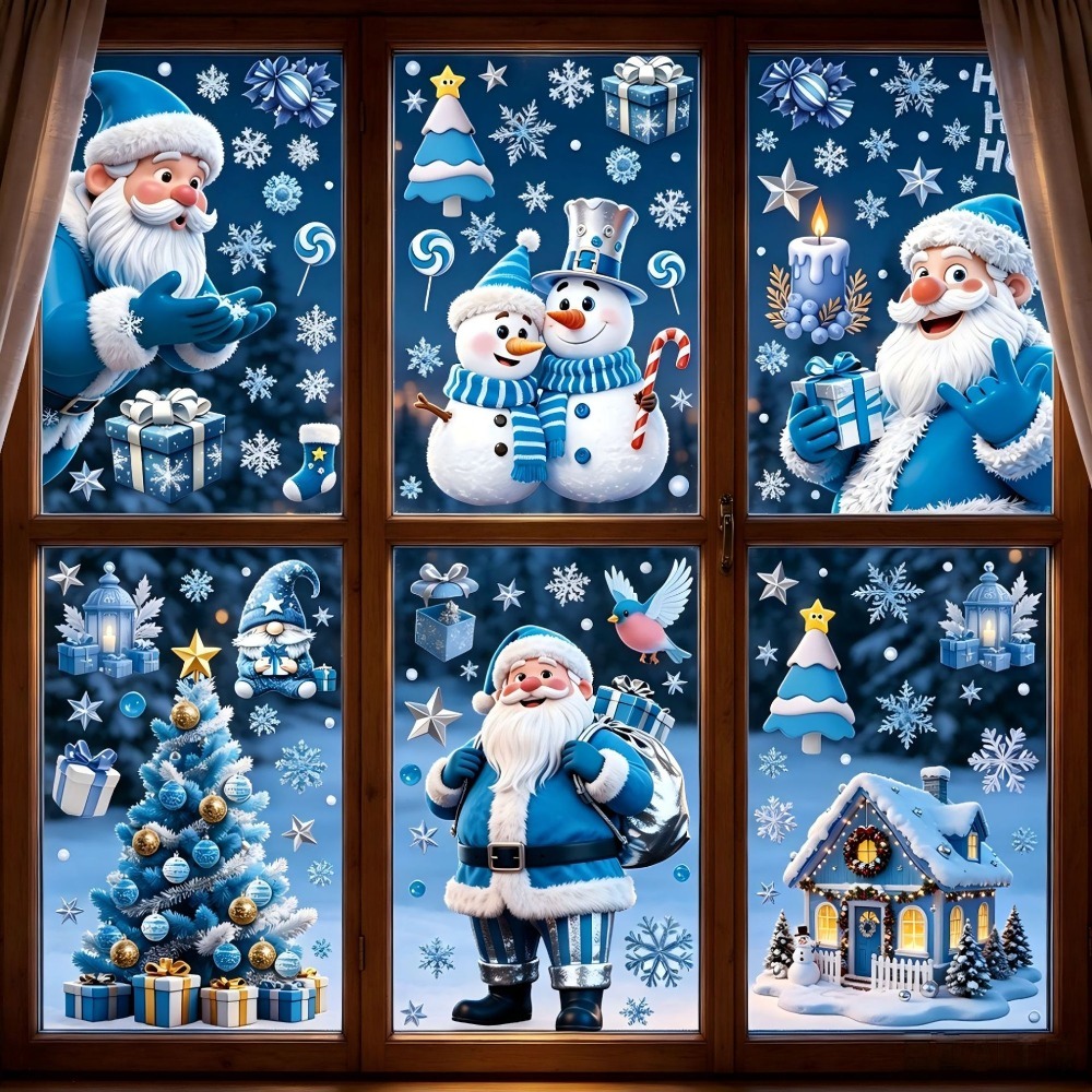 สติกเกอร์ติดหน้าต่างคริสต์มาส  - Snowflake Window Decal บทวิจารณ์และราคา