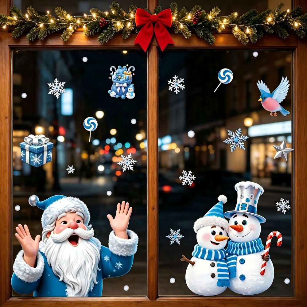 สติกเกอร์ติดหน้าต่างคริสต์มาส  - Snowflake Window Decal บทวิจารณ์และราคา
