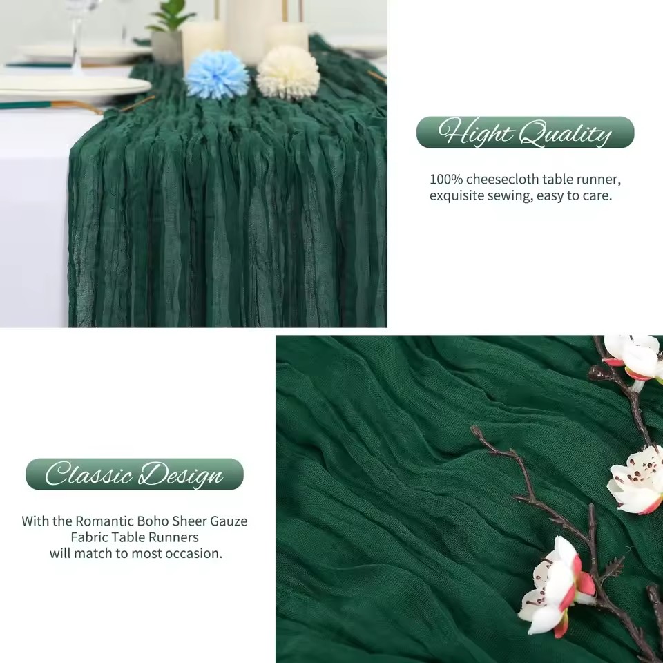 10 ชิ้น ผ้าปูโต๊ะคริสต์มาสแบบโ - Christmas Table Runner บทวิจารณ์และราคา