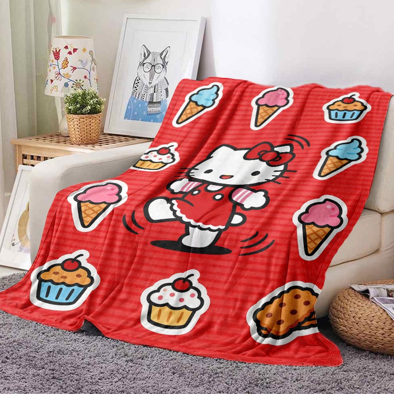 ผ้าห่มซานริโอ ลายเฮลโลคิตตี้ ไ - Christmas Throw Blanket บทวิจารณ์และราคา