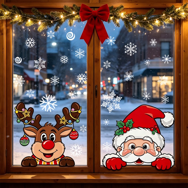 สติกเกอร์ติดหน้าต่างลายการ์ตูน - Snowflake Window Decal บทวิจารณ์และราคา