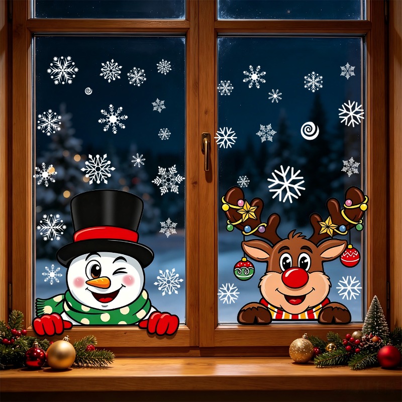 สติกเกอร์ติดหน้าต่างลายการ์ตูน - Snowflake Window Decal บทวิจารณ์และราคา