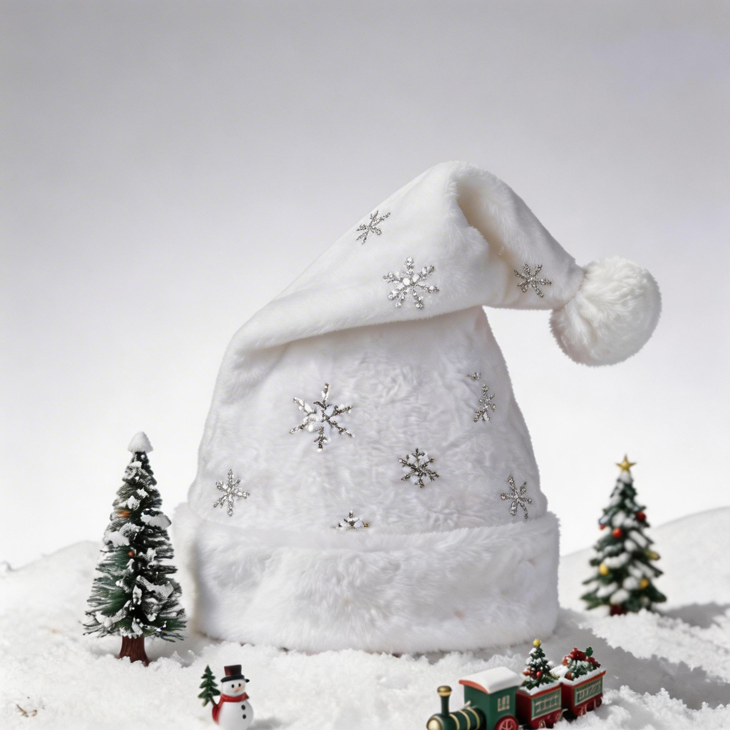 หมวกซานต้าคริสต์มาสผ้ากำมะหยี่ - Santa Hat Plush บทวิจารณ์และราคา