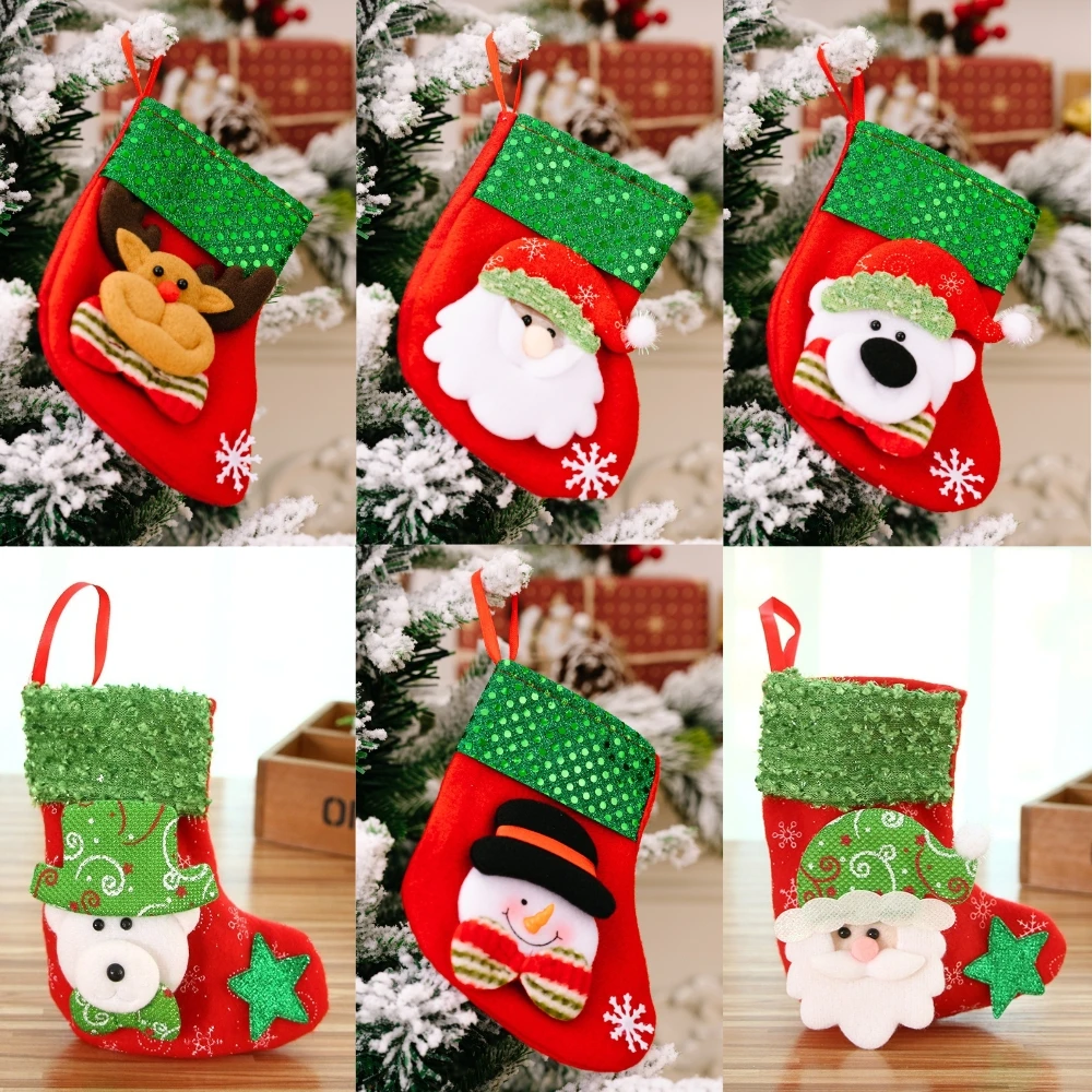 ถุงเท้าคริสต์มาส ถุงของขวัญคริ - Christmas Stocking Hanging บทวิจารณ์และราคา