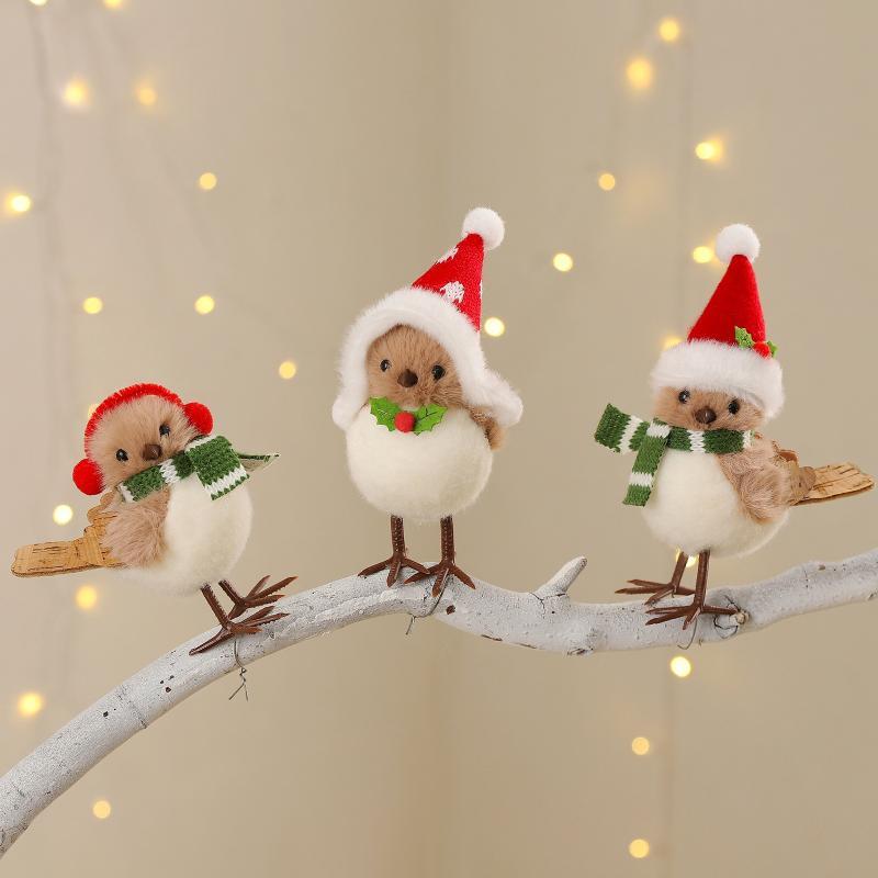 ตุ๊กตานกประดับตกแต่งคริสต์มาส  - Santa Hat Plush บทวิจารณ์และราคา