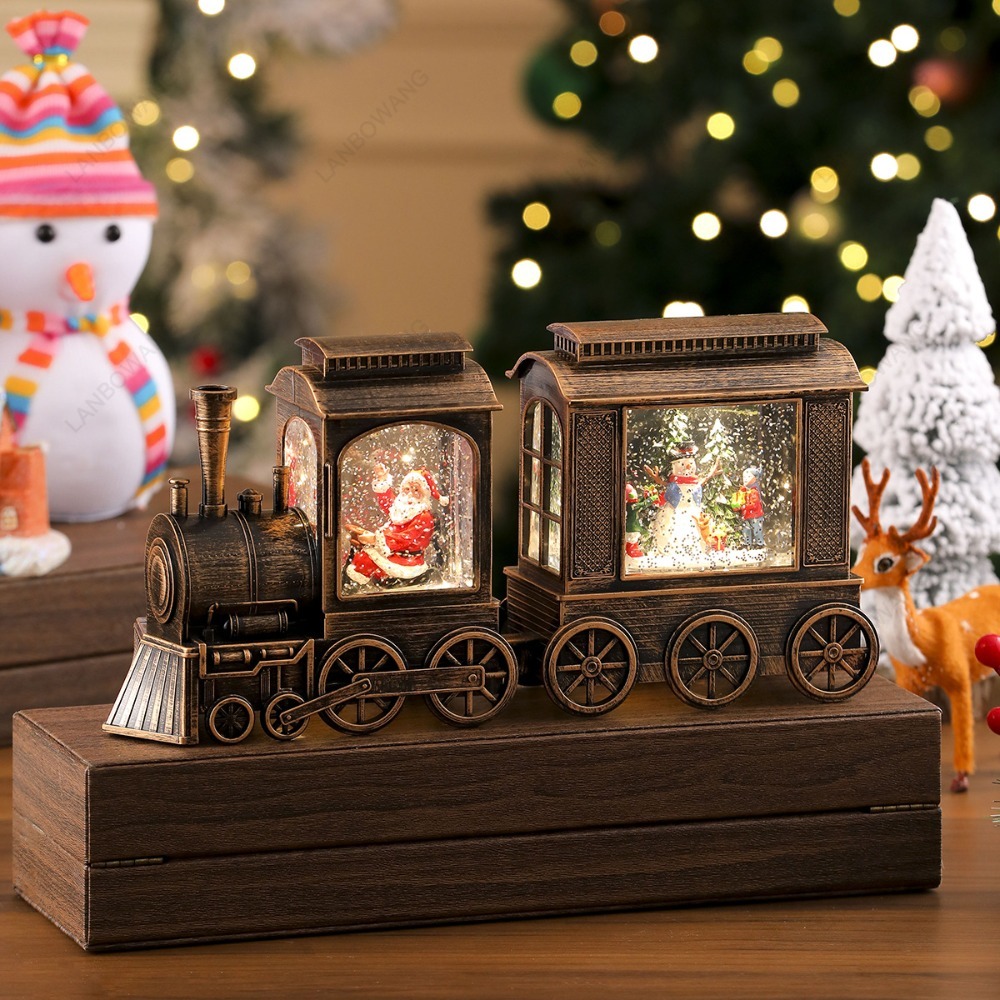 ของประดับตกแต่งรูปหัวรถจักรคริ - Snow Globe Musical บทวิจารณ์และราคา