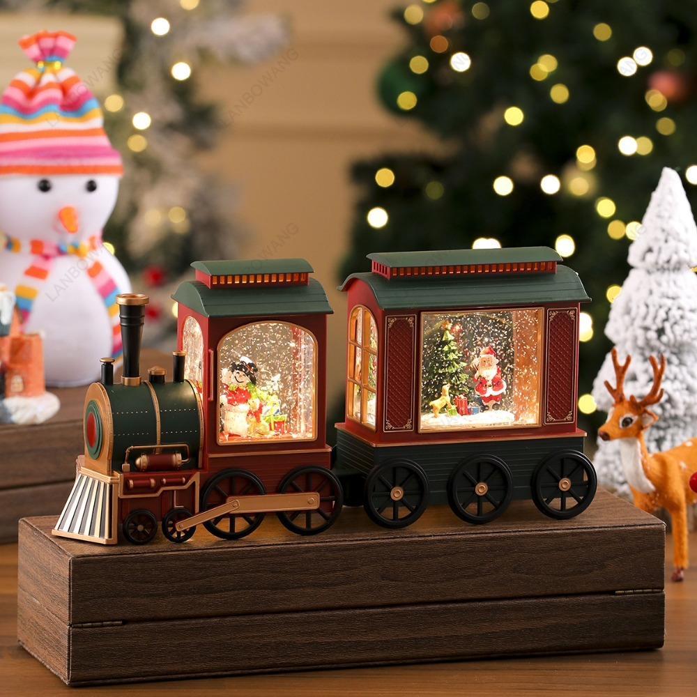 ของประดับตกแต่งรูปหัวรถจักรคริ - Snow Globe Musical บทวิจารณ์และราคา